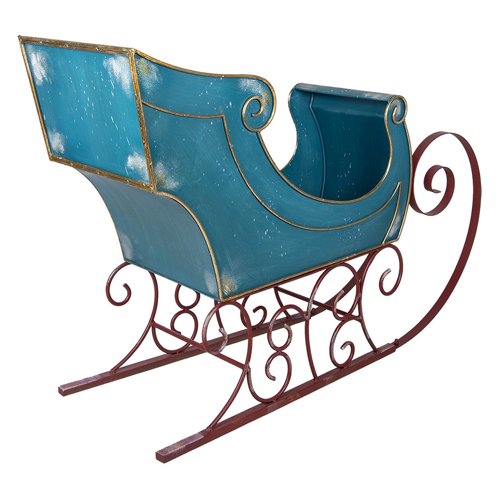 Arrenslee Kerst Groot 137x50x98 cm Blauw Metaal