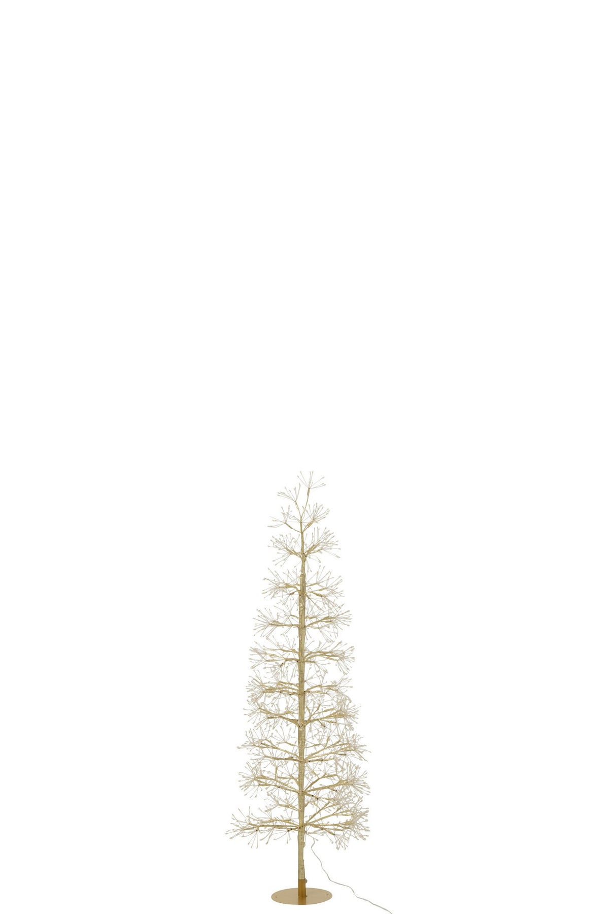 J-Line decoratie Boom - warm witte - ijzer - goud - M - LED