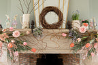 Decoratie Kan 20x13x25 cm Roze Beige Keramiek Bloemen Waterkan