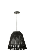 J-Line hanglamp Celia - jute - zwart - small