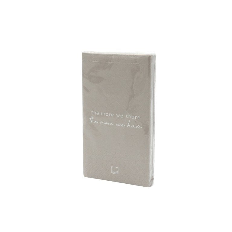 Leeff Napkins - The more we share the more we have