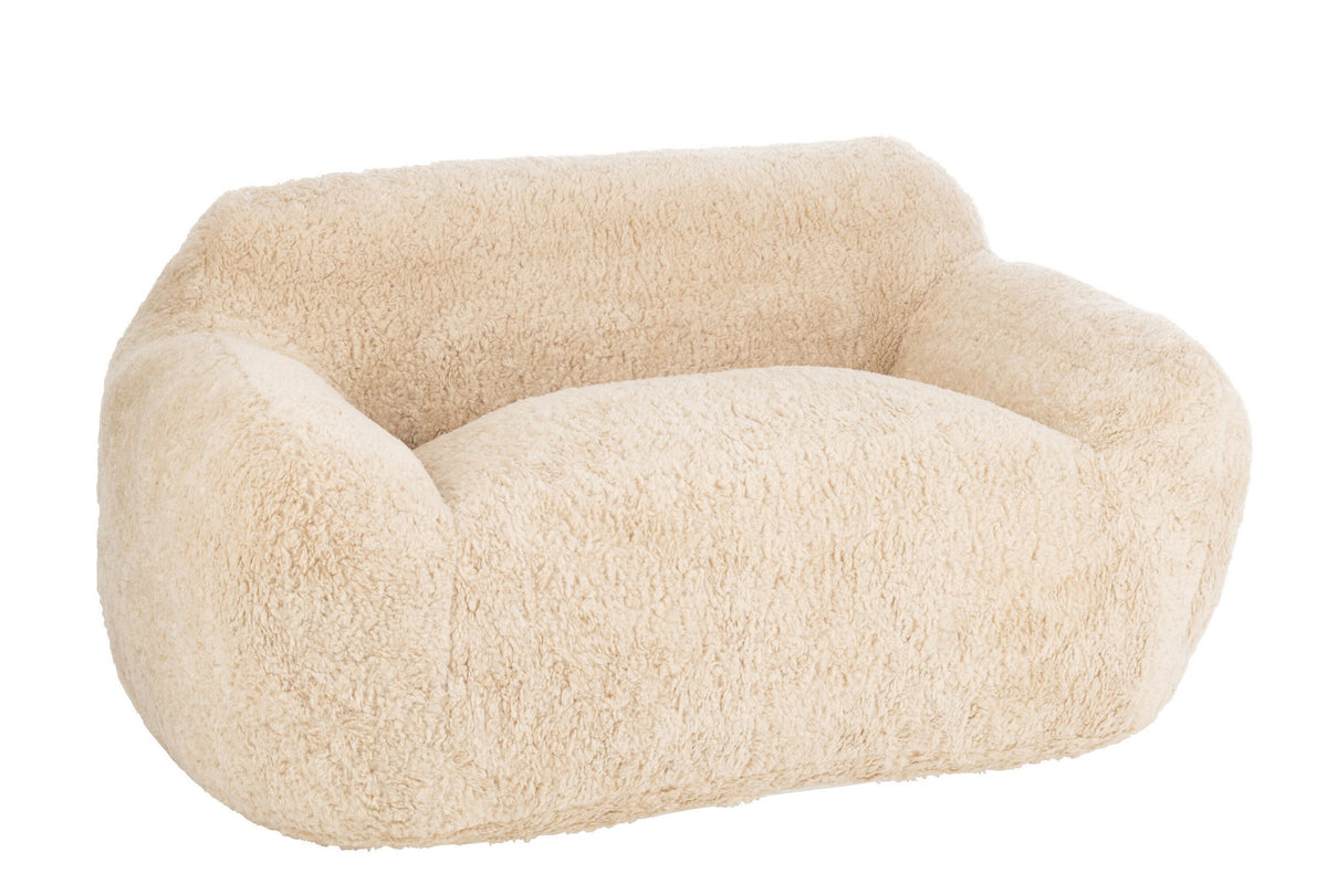 J-Line Bankschaap Polyester Creme Large