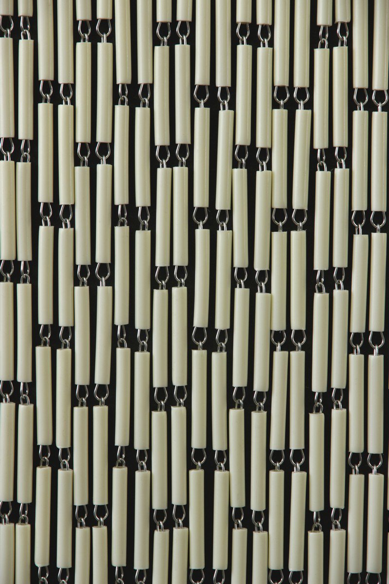 Vliegengordijn Verspringend crème 100x232 cm