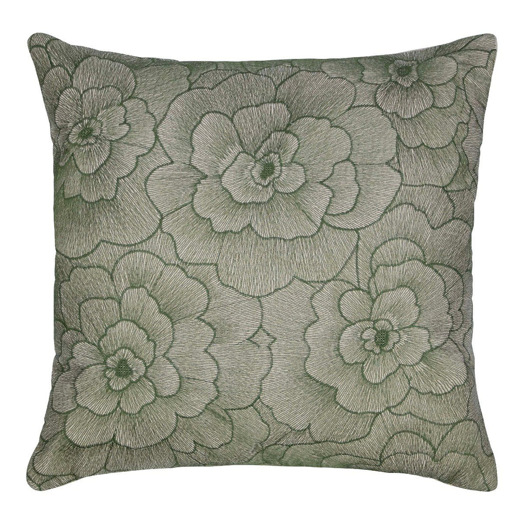 Rosanna Kussen geborduurd donker groen 45x45cm