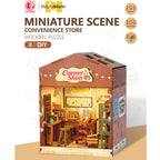 DIY Miniature Scene 3D Kruidenierswinkel met LED- verlichting- MDF