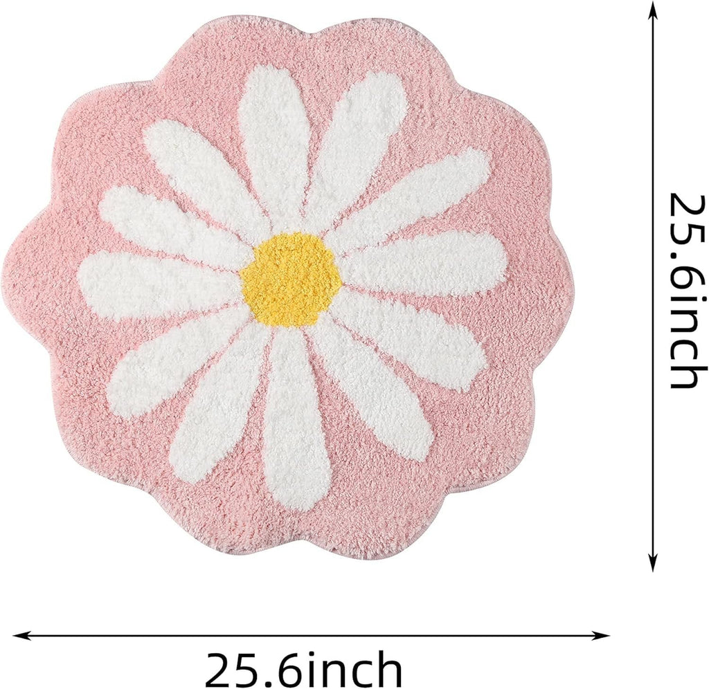 Leuke abstracte roze antislip wasbare bad- en deurmat | Sneldrogend, gemakkelijk schoon te maken vloerkleed, meerdere maten
