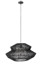 J-Line hanglamp Touw - metaal - zwart - S