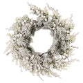 Kerstkrans Ø 50 cm Groen Wit Kunststof