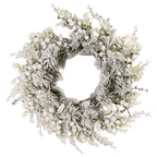 Kerstkrans Ø 50 cm Groen Wit Kunststof