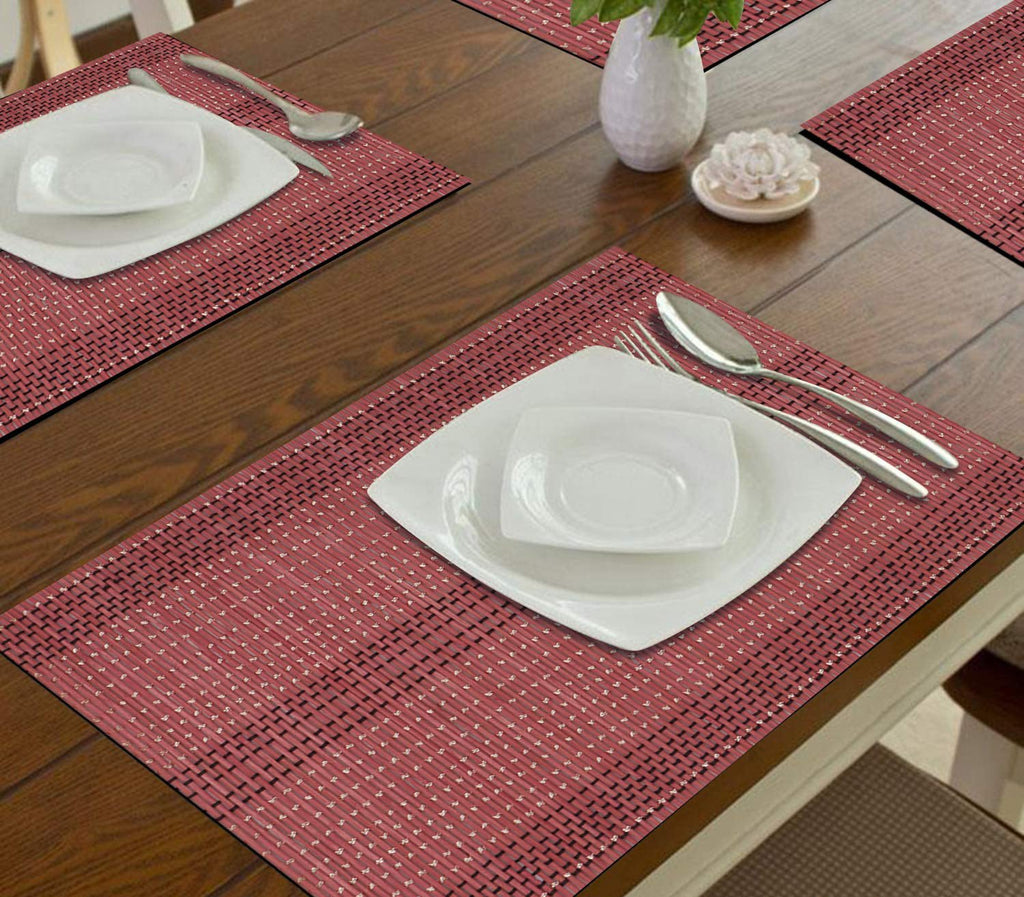 Eettafelplacemats – Hittebestendig Bamboe – 45x30 cm, Set van 6