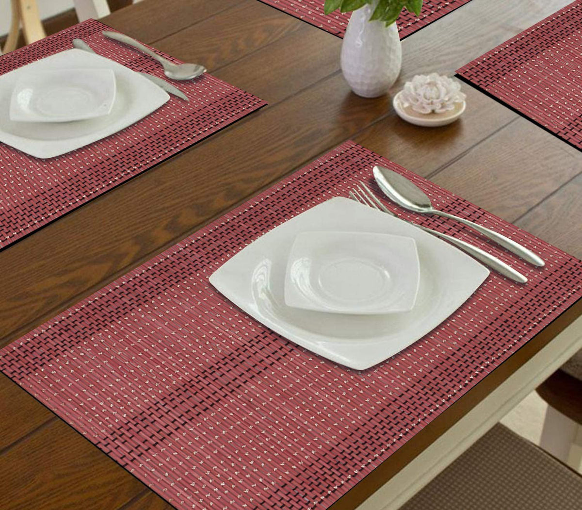 Eettafelplacemats – Hittebestendig Bamboe – 45x30 cm, Set van 6