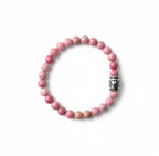 Dames armband Rhodochrosiet 6 mm met basic kraal
