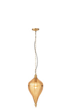 J-Line hanglamp Druppel - metaal - goud - small