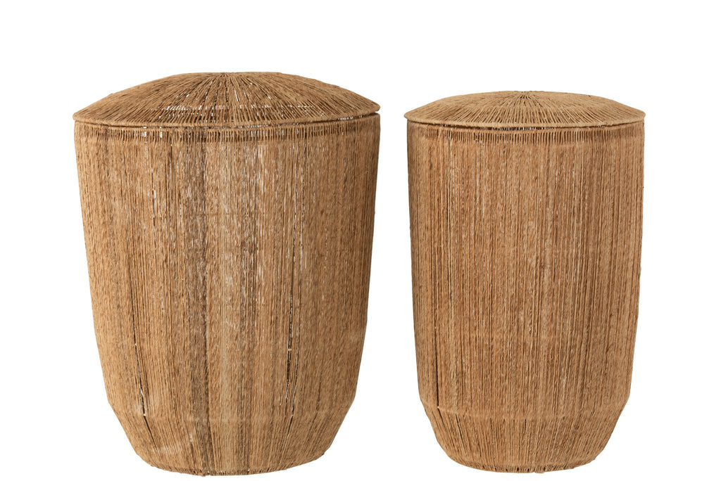 J-Line Set 2 Mans Dantya Lang Jute Naturel