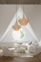 J-Line Hoes Voor Poef Monaco Linnen Marshmallow Wit