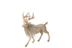 J-Line decoratie Rendier - polyresin - lichtbeige - small