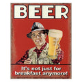 Tekstbord 20x25 cm Rood Wit IJzer Wandbord