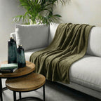Nederlands decor Owen - Plaid 130x160 cm - Militaire Olive - Green