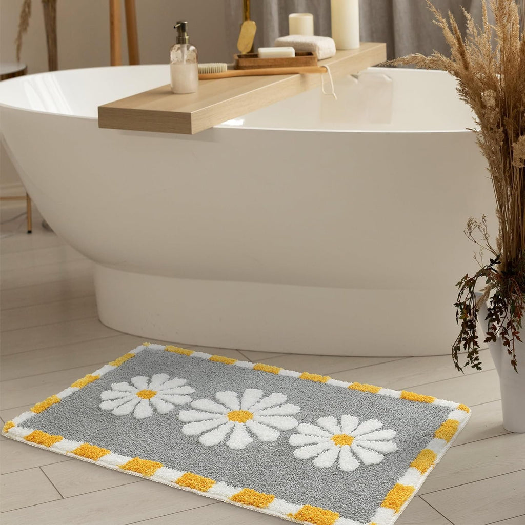 Blossom Superzachte antislipmicrovezelmat 2000 GSM (40x60 cm), 1 verpakking | Superabsorberende badkeukendeur vloermat