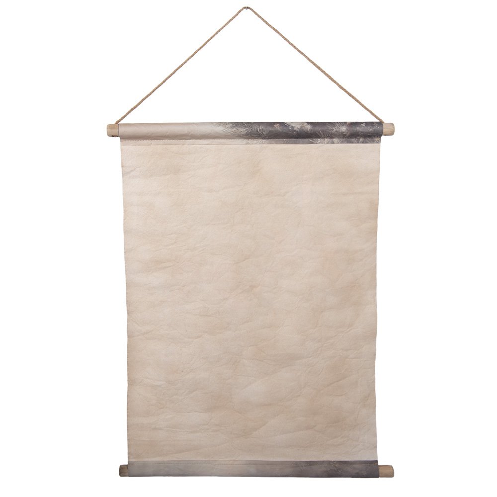 Wandkleed 55x3x75 cm Beige Textiel