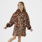Textino Cheetah - Hoodie 50x70 cm - Kinderen - Dierenprint - Tabaksbruin - Bruin