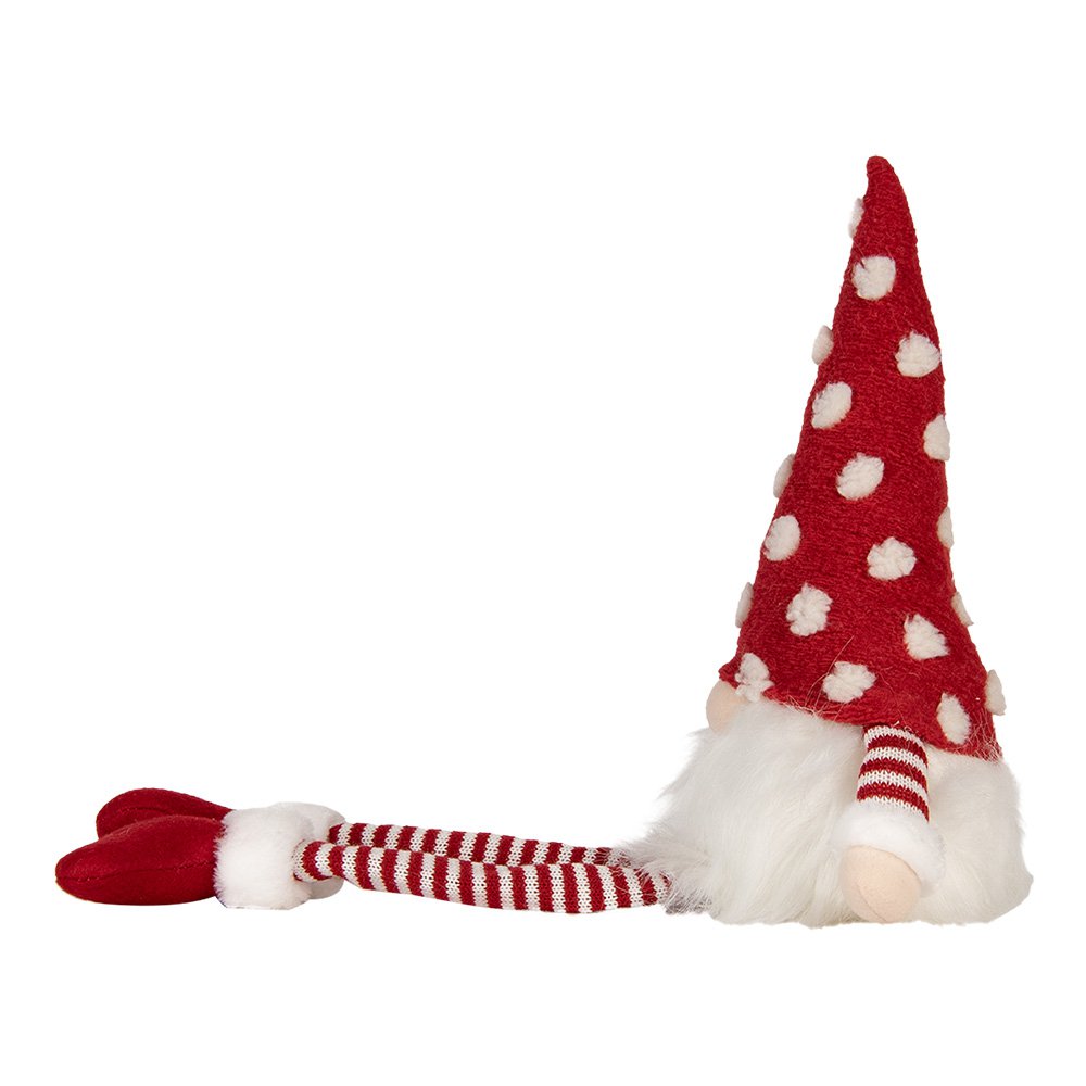 Kerstdecoratie met LED-verlichting Kabouter 16x12x32/60 cm Rood Synthetisch