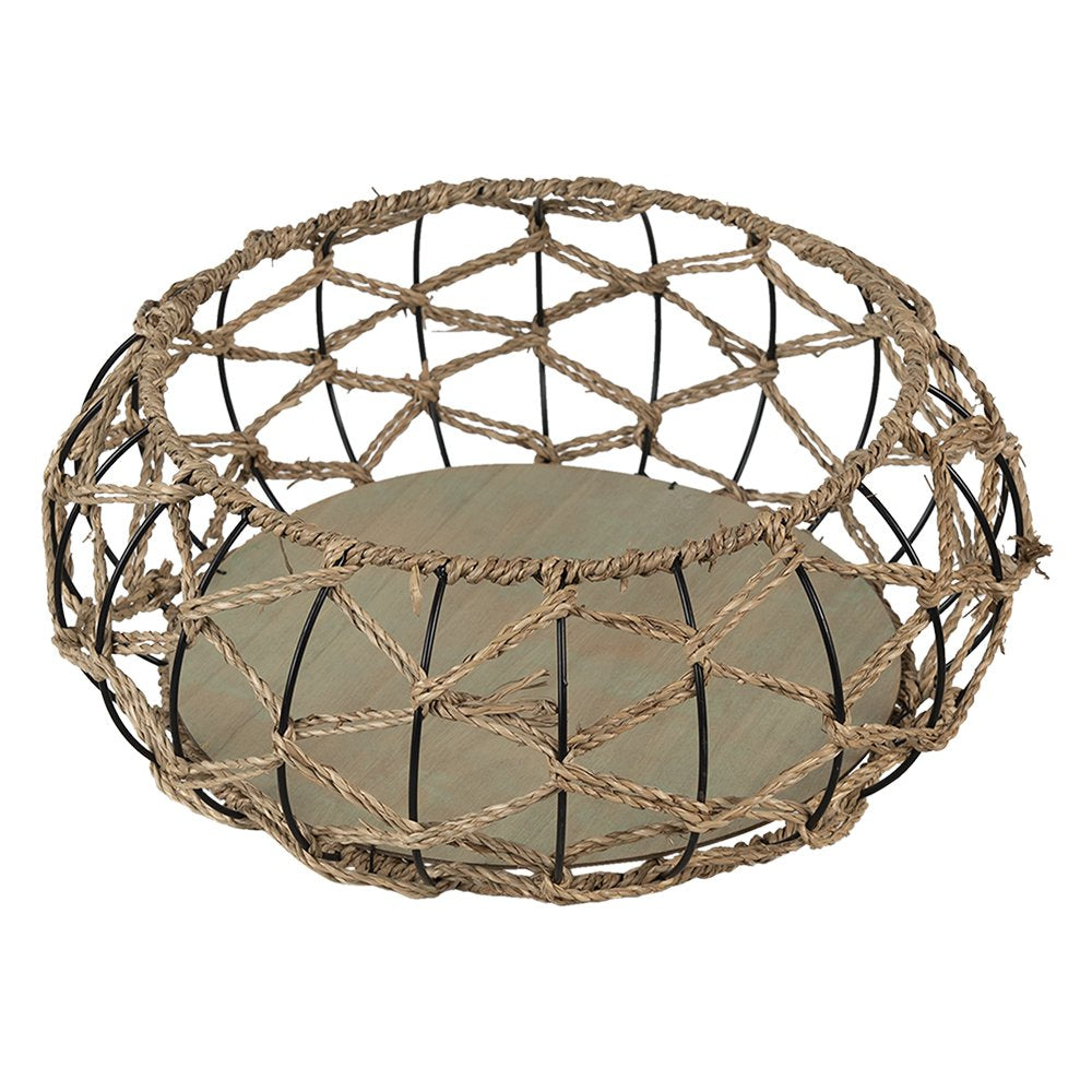Opbergmand Ø 39x15 cm Bruin Rotan Mand