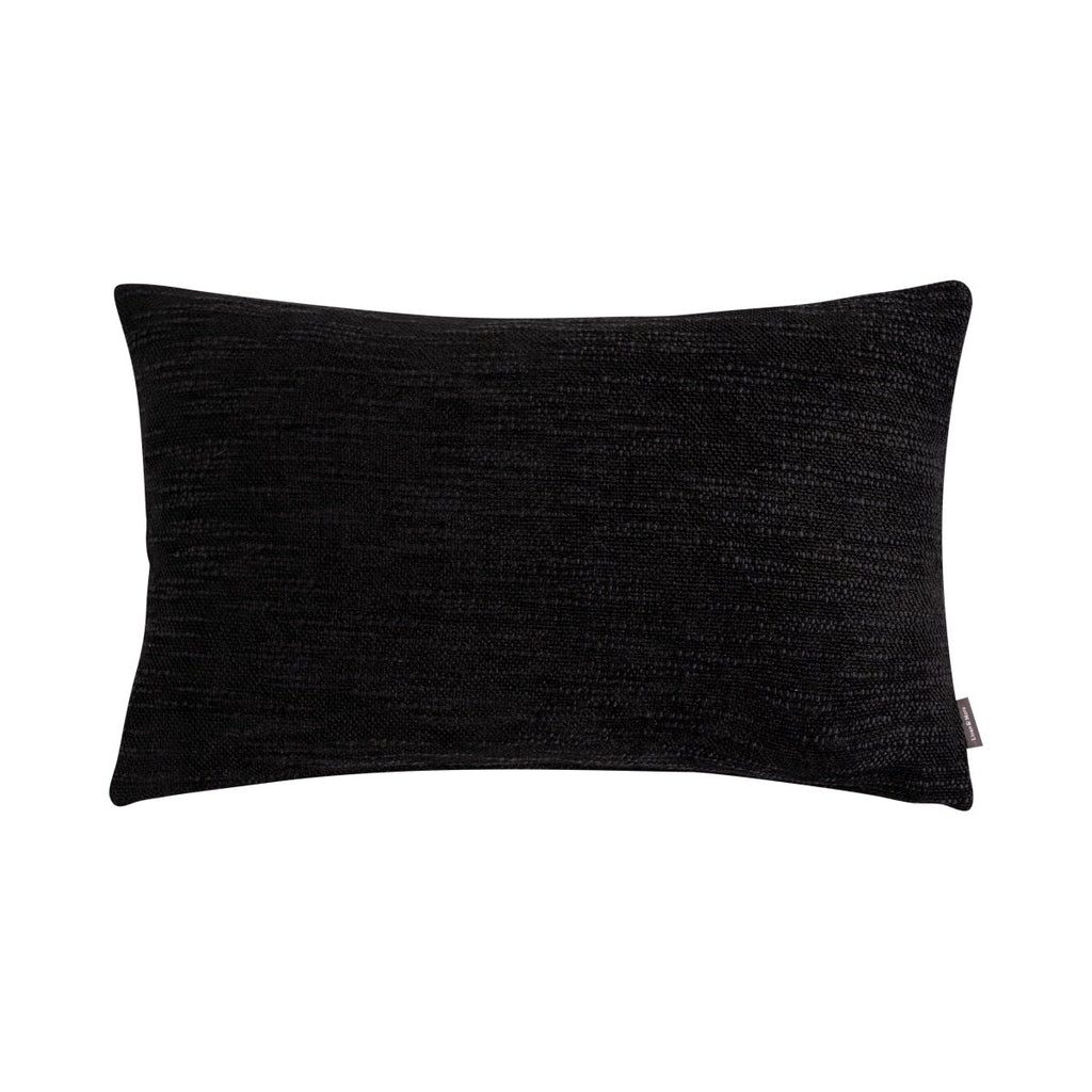 Coco Chenille kussen zwart 30x50cm