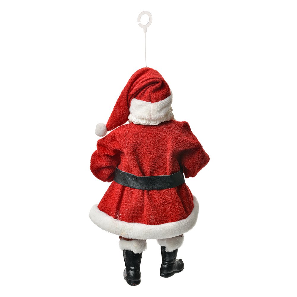 Kersthander Kerstman 17 CM Rood Textiel