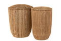J-Line Set 2 Mans Dantya Lang Jute Naturel