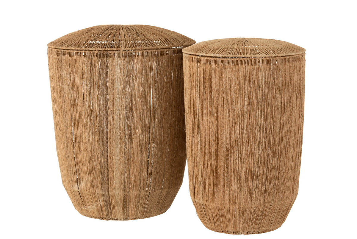 J-Line Set 2 Mans Dantya Lang Jute Naturel