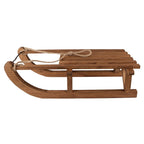 Decoratie Slee 62x31x20 cm Bruin Hout