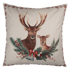 Sierkussen 45x45 cm Beige Polyester Rendier