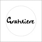 Etiket - Gratuliere - 500 st