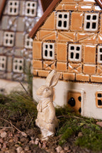 Beeld Konijn 11 cm Wit Kunststof