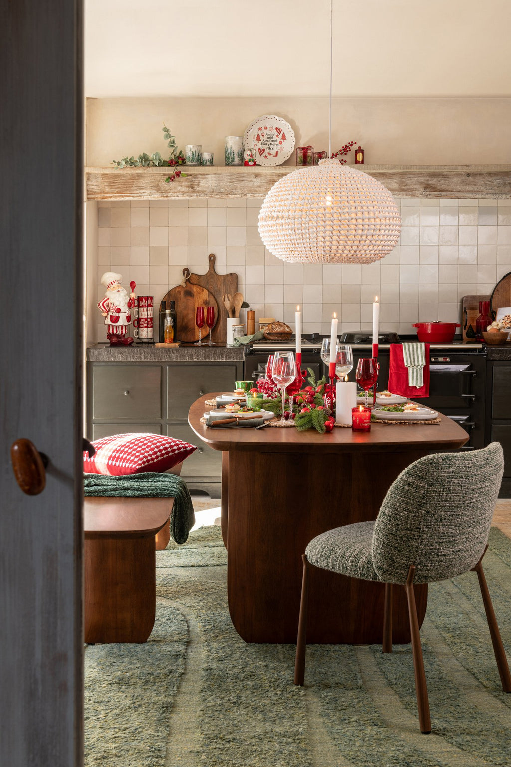 J-Line Plafondlamp Rond Metaal Getwist Wit