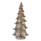 Decoratie Kerstboom 19x19x40 cm Bruin Kunststof