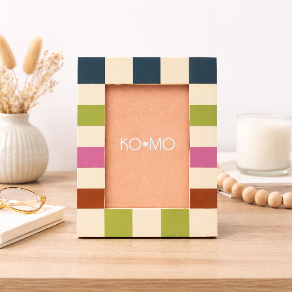 Geruite hars fotolijst 5 x 7 inch modern decor huisgeschenken