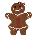 Sierkussen Gingerbread man 35x5x44 cm Bruin Polyester