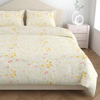 Set platte lakens - ultrazacht katoen - tweepersoonsbed/queensize met 2 kussenslopen