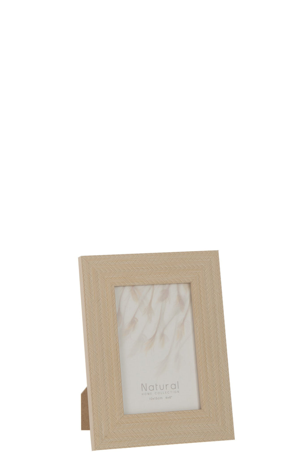J-Line fotolijst Gewoven - hout - lichtbeige