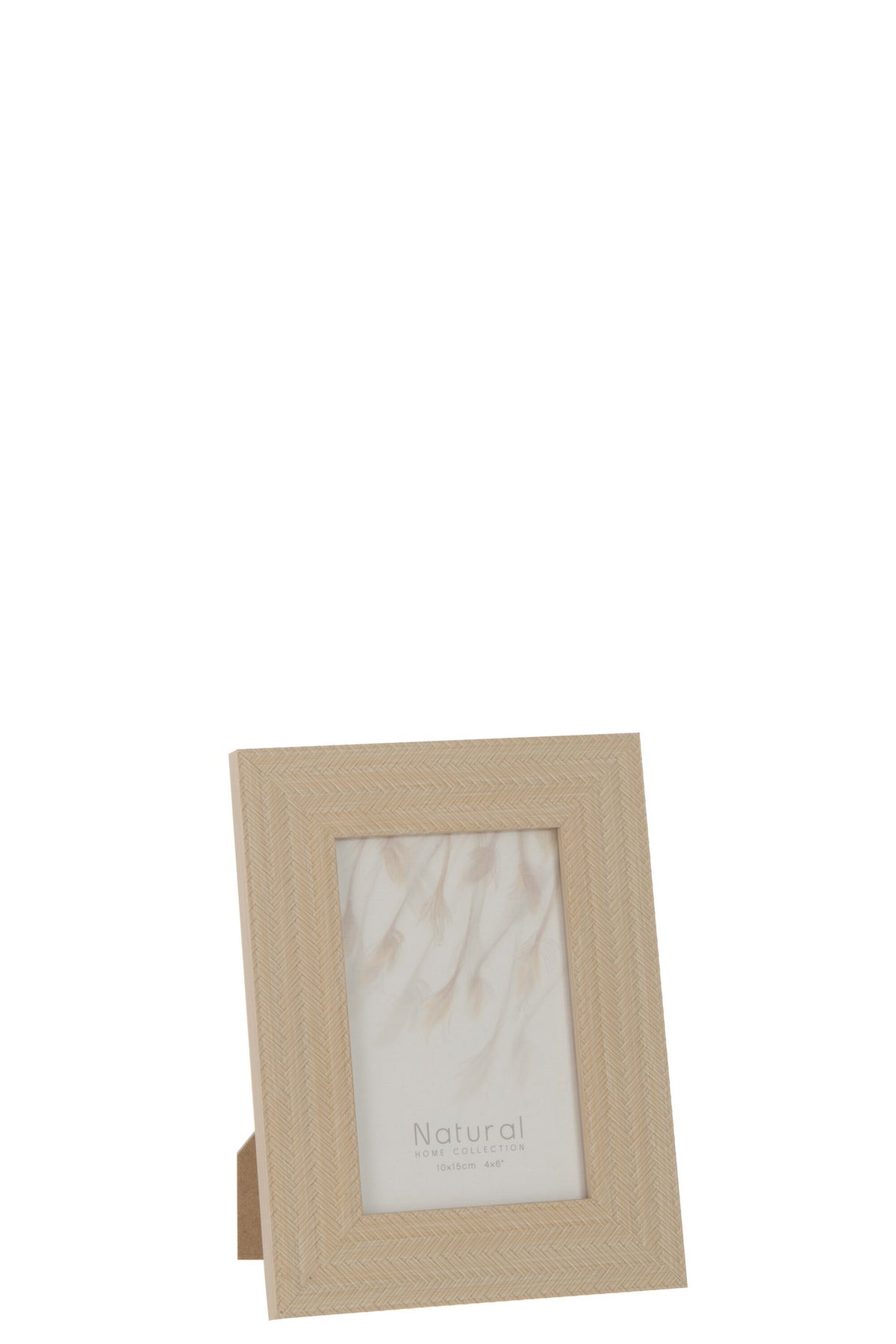 J-Line fotolijst Gewoven - hout - lichtbeige