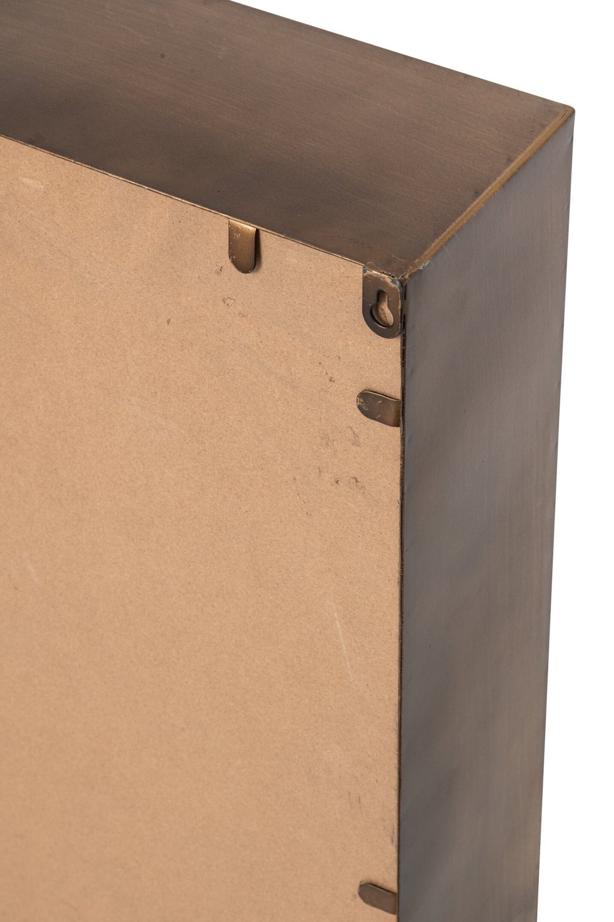 J-Line wandklok - metaal - goud