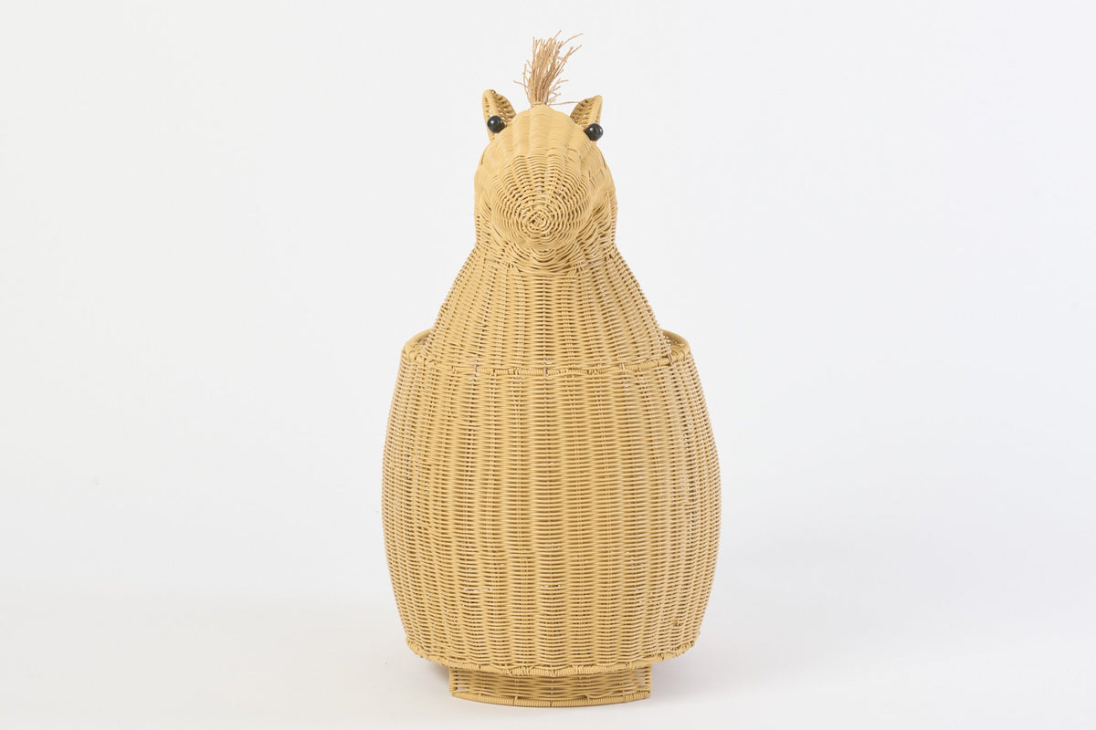J-Line mand Paard - kunststof - naturel