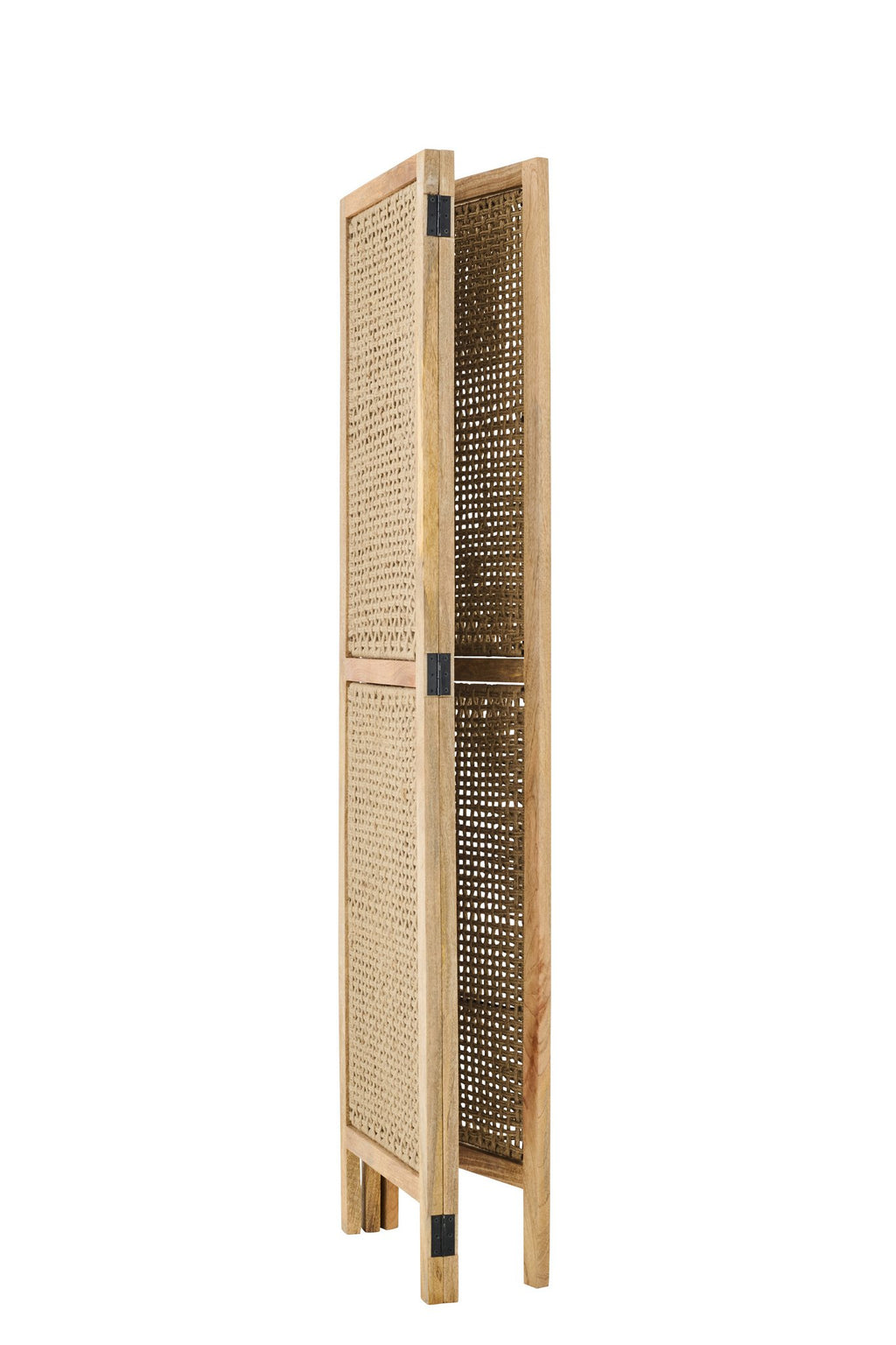 J-Line kamerscherm Rieten Panelen - hout - naturel