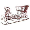 Arrenslee Kerst Groot 107x56x56 cm Rood Metaal