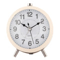 Wekker Analoog Ø 10x7x12 cm Beige Metaal