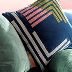 Dutch Decor Remy - Kussen 45x45 cm Insignia Blue - blauw