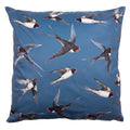 Kussenhoes 45x45 cm Blauw Wit Polyester Vogels Sierkussenhoes