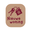 Etiketten – Nieuwe Woning - Kraft – 250 Stuks